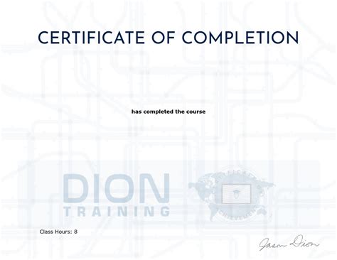 dion certification